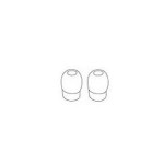 Olivas blancas duras para estetoscopios, 10 pares Marca Riester RIS-11110 MARCA -  Riester