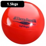 Pelota carga ligera 1.5 kg Theraband rojo diámetro 11.5 cm DYN-TB25830 MARCA -  Dynatronics