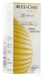 Lancetas Softclix Ii para sensor 25 piezas ROC-FL3307492001 MARCA -  Roche