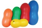 Pelota para ejercicio 40 cm amarilla tipo cacahuate DYN-CD301725 MARCA -  Dynatronics