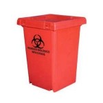 Contenedor de 100 lts con tapa para residuos biológicos infecciosos color rojo A1C-RUDO-100R MARCA -  A1 contenedores