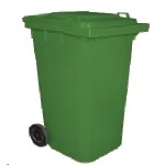 Contenedor para residuos biologicos Infecciosos de 240 Lts. Verde A1C-VIC-240-HDV MARCA -  A1 contenedores