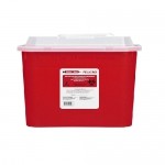 Contenedor rojo de punzo cortantes, capacidad de 4 litros, caja con 40 piezas PS-4LITRO MARCA -  Punzo Safe