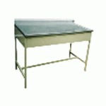 Mesa alta de 90 x 180 x 70 cm con respaldo HEL-HM302 MARCA -  Herlis