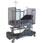 Cama pediátrica con sistema neumático de 2 posiciones AMP-NIP-050N-A MARCA -  Ampesa