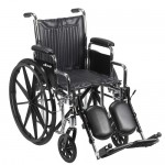 Silla de ruedas bariátrica CS20 asiento de 20” con brazo desmontable y elevapiernas DRI-CS20DDA-ELR MARCA -  Drive Medical