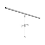 Riel portavenoclisis cromado IMSS ESG-RIE054 MARCA -