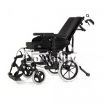 Silla de ruedas de aluminio reclinable 40.5 cm gris con qr pierneras y brazos desmontable BEZ-SU074105-008 MARCA -  Sunrise Med