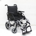 Silla de ruedas tipo traslado de aluminio 48 cm gris pierneras y brazos desmontables BEZ-SU074104-005 MARCA -  Sunrise Medical