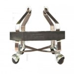 Porta cubeta norma, fabricada en acero inoxidable tipo 430 HEL-HL43010 MARCA -  Herlis