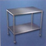 Mesa rectangular para quirófano, acero inoxidable (54 x 120 x 85 cm) KER-9311 MARCA -  Ker