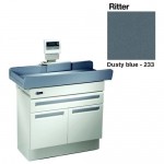 Mesa de exploración pediatrica 640 con báscula color dusty blue MID-640-233 MARCA -  Midmark