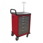 Carro rojo para uso hospitalario Mod. AMP-400 AMP-400 MARCA -  Ampesa