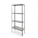 Anaquel esqueleto de 4 entrepaños 91 x 45 x 220 cm HEL-HM05-1 MARCA -  Herlis