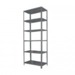 Anaquel esqueleto de 6 entrepaños en acero inoxidable, calibre 20 HEL-HM02-2 MARCA -  Herlis