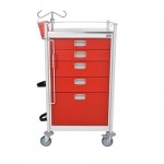 Carro rojo de emergencias 5 cajones MOC-CRE5C MARCA -  Moec