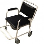 Silla cómodo móvil de acero cromado MOB-ECB08 MARCA -  Mobicare