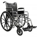 Silla de ruedas Bariátrica Sentra EC asiento de 20" con descansa-pies DRI-SRECS20DDASFP-CV MARCA -  Drive Medical