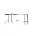 Mesa en forma de L con gabinete HEL-MESL MARCA -  Herlis