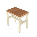 Banca vestidor para baño IMSS, 120 cm x 30 cm x 45 cm, esmaltada ESG-BAN210 MARCA -