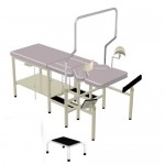 Mesa obstétrica para atención del parto humanizado, con ruedas ESG-MES107 MARCA -