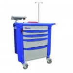 Carro para emergencias 609 x 1090 x 863 mm con 4 cajones Modelo Lifeline MET-122952 MARCA -  Metro