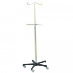 Portavenoclisis base quintuple, fierro fundido con volante CIS-7250 MARCA -  Ciiasa