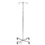Porta sueros 4 patas, 2 ganchos. DRI-400-002-35-4 MARCA -  Drive Medical