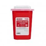 Contenedor rojo de punzo cortantes, capacidad de 1.8 litros, caja con 88 piezas PS-1-8LITRO MARCA -  Punzo Safe
