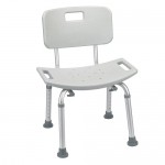 Silla para baño color gris con respaldo DRI-RTL12202KDR MARCA -  Drive Medical