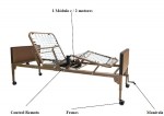 Cama para hospital semi eléctrica MST-HB-101M MARCA -  Medical Store