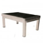 Banqueta de altura de acero inoxidable de un peldaño de 40x28x22cm HEL-HM28 MARCA -  Herlis