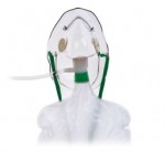 Mascarilla para oxigeno de no-reinhalación con válvula de seguridad adulto, caja con 50 piezas HRC-1060 MARCA -  Hudson RCI
