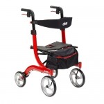 Andadera Rollator Nitro de aluminio con altura ajustable color Roja DRI-RTL10266 MARCA -  Drive Medical