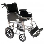 Silla de traslado de acero con asiento de 18" MST-STKY904BJ-46 MARCA -  Medical Store