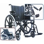 Silla de ruedas acabado esmalte de alta resistencia MOB-ECG14-EF MARCA -  Mobicare