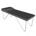 Chaise longue tubular cromado ESG-CHE301 MARCA -