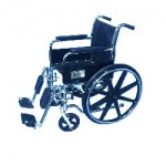 Silla de ruedas con elevador de pierna fabricada en acero acabado pintura en polvo MAR-MS-9902P MARCA -  Marega