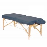 Mesa para masaje plegable SPIRIT II azul místico con soporte para cabeza y bolsa negra DYN-ESMT1-MB MARCA -  Dynatronics