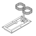 Porta sueros embutido fabricado en aluminio MAR-CC-9926 MARCA -  Marega