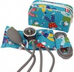 Kit con estetoscopio y baumanómetro aneroide con brazal pediátrico y neonatal, paquete con 4 piezas GEN-250-PN MARCA -  GenMed