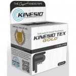 Cinta para corrección muscular kinesio gold 5.08 cm x 5 metros negro nano-touch, paquete con 4 DYN-KTGN45024 MARCA -  Dynatroni