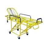Camilla de golpe para ambulancia abatible fabricada en aluminio de 6 ruedas MAR-MC-2213AL MARCA -  Marega